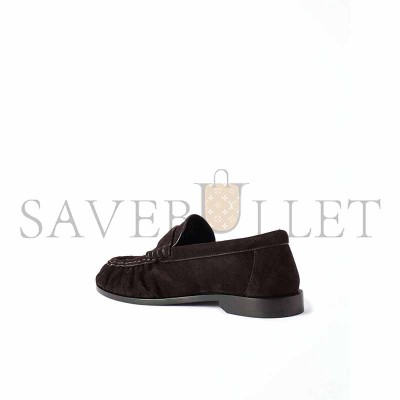 YSL LE LOAFER LOGO-EMBELLISHED SUEDE LOAFERS 7668762W5AA6023 YSL LE LOAFER LOGO-EMBELLISHED SUEDE LOAFERS 7668762W5AA6023